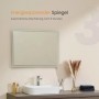 Emke Badspiegel mit Beleuchtung 90 x 70 cm LED-Spiegel mit Anti-Beschlag Touchschalter KaltweißLicht_2
