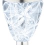 Weißer LED-Solarspieß Palizzi aus Edelstahl für den Garten, Deko-Leuchte.