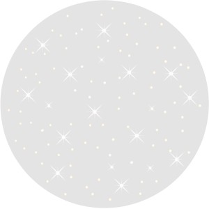 Weiße LED-Deckenleuchte Sternenhimmel (48x48cm) für stimmungsvolle Beleuchtung.
