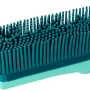 Leifheit Gummibesen Click-System, Reinigungsgerät mit Supraborsten in Türkis für Innen- und Außenbereiche.