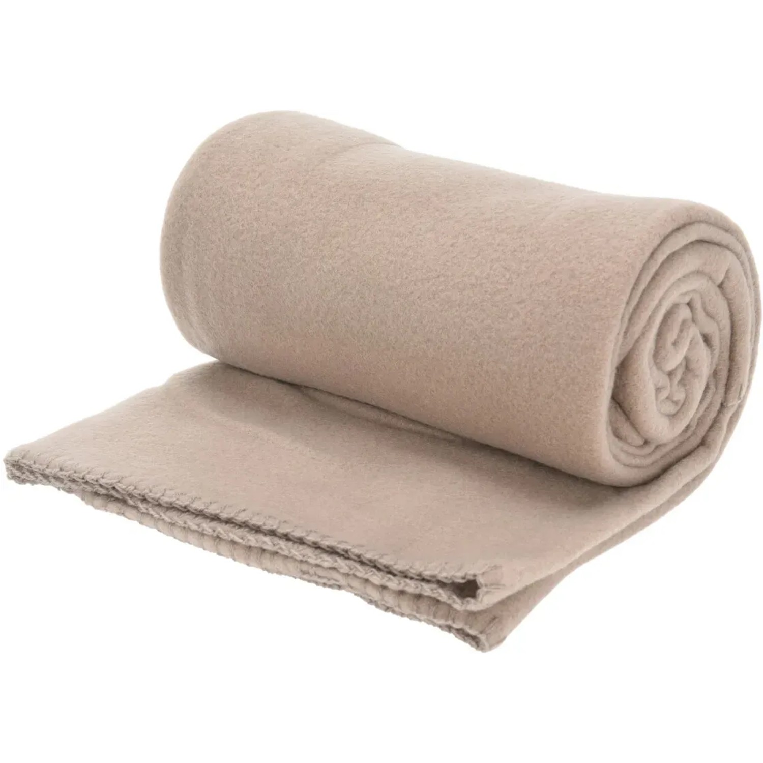 Fleece-Decke 125 cm x 150 cm Taupe kaufen bei OBI