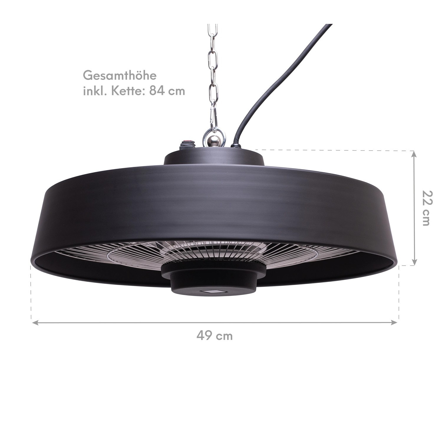 Westmann InfrarotHeizstrahler Deckenstrahler Fusion 49 x 49 x 22 cm