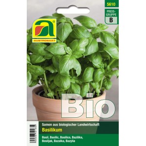 Austrosaat Saatgut Basilikum "Hohes Grünes" Bio Ocimum basilicum L.