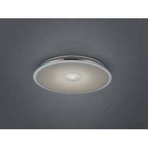 Weiße Trio LED-Deckenleuchte Okinawa mit Sternenhimmel-Effekt.