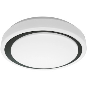 LEDVANCE Smart+ WiFi Deckenleuchte Orbis Moon, weiß-schwarz, Ø 38cm, tunable white.