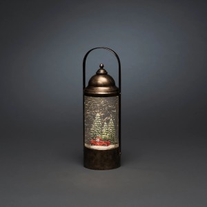 Konstsmide LED-Wasserlaterne Weihnachtsbäume mit Auto warmweiß innen