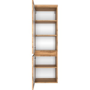 Offener Held Möbel Midischrank Ferrara, 40 cm, Wotaneiche, mit Einlegeböden. Bad-Hängeschrank.