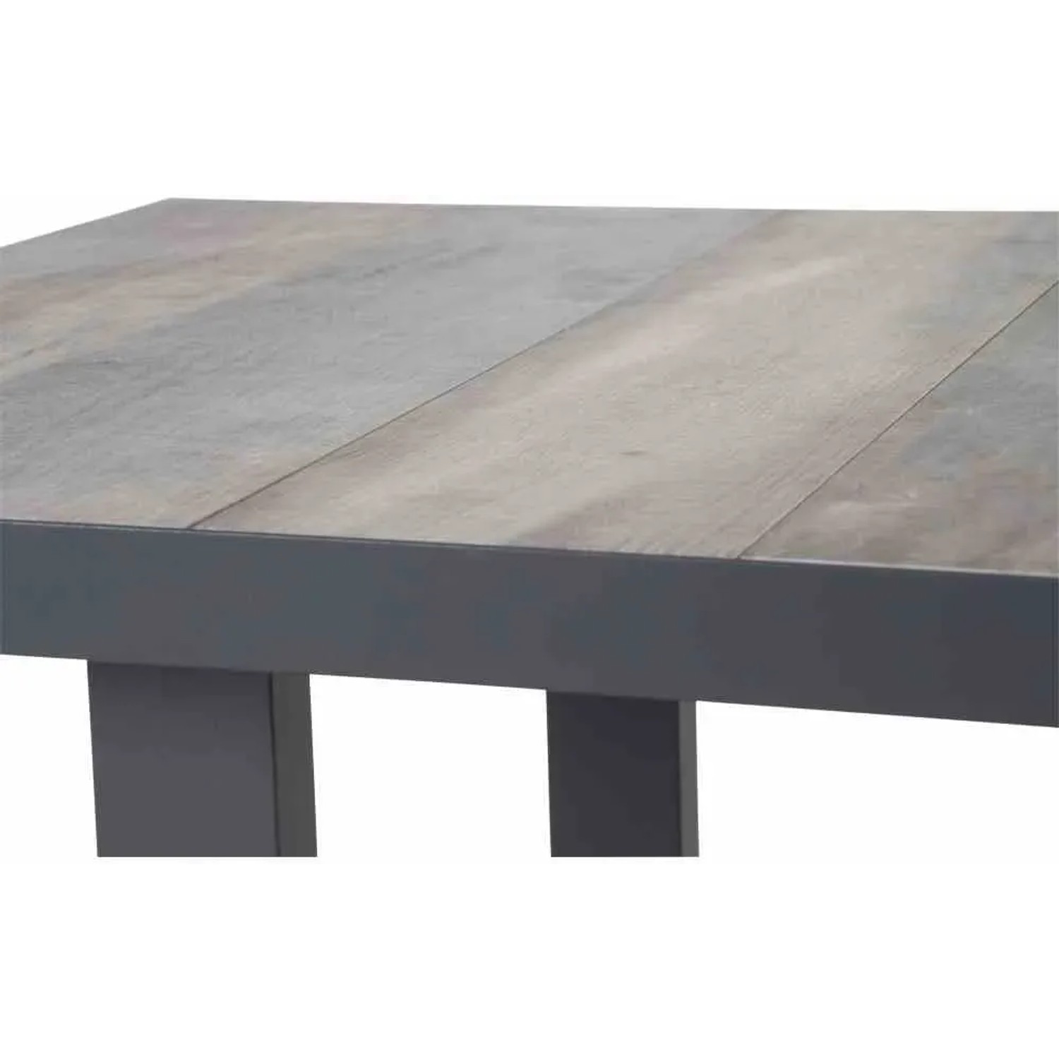 Detailansicht: Rechteckiger Gartentisch Corido von Siena Garden in Anthrazit/Matt, 140x85 cm.