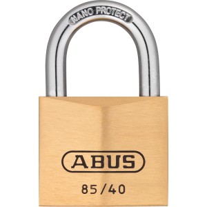 Abus Messing-Vorhangschloss 85/40, robust und sicher.