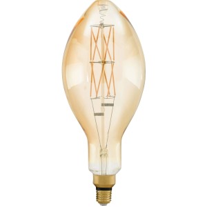 Eglo E27 LED Leuchtmittel in Tropfenform, 8W, warmes Licht, Filament für Vintage-Look.