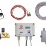Garantia Trinkwasser-Nachspeisung: Set mit Anzeigegerät, Kabel, Sensor, Netzanschluss und Magnetventil für Erdtanks.
