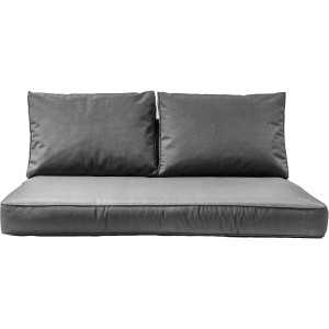 Madison Palettenkissen Rückenteil, grau, 60x40 cm, für Palettenmöbel & Garten.