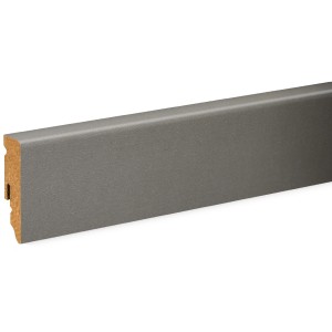 FN Neuhofer Sockelleiste FU062L, Dekor ähnlich RAL7037, MDF, Clip-Montage.