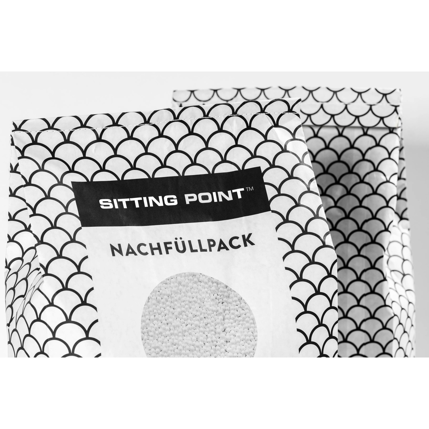 Sitting Point Sitzsack Füllung, 60 l, weiße EPS-Perlen im Nachfüllpack.