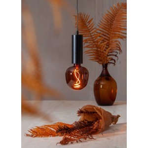 Dimmbares Eglo E27 LED Leuchtmittel, 4 W, mit warmem Licht und Vintage-Flair.