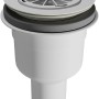Schulte ExpressPlus Ablauf für DWM-Tec Duschwanne, senkrecht und ohne Deckel.