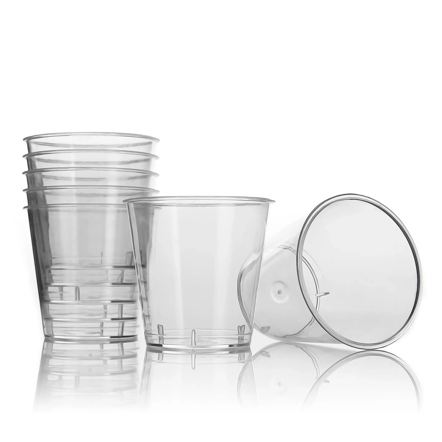 BigDean 200 Stück Schnapsgläser Plastik 3cl lebensmittelecht robust & wiederverwendbar