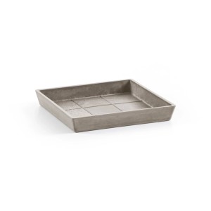 Ecopots Untersetzer quadratisch Braungrau 18 cm