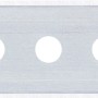 LUX Ersatzklinge 0,4 mm für Teppichmesser, Dreilochklinge mit Rundkopf.