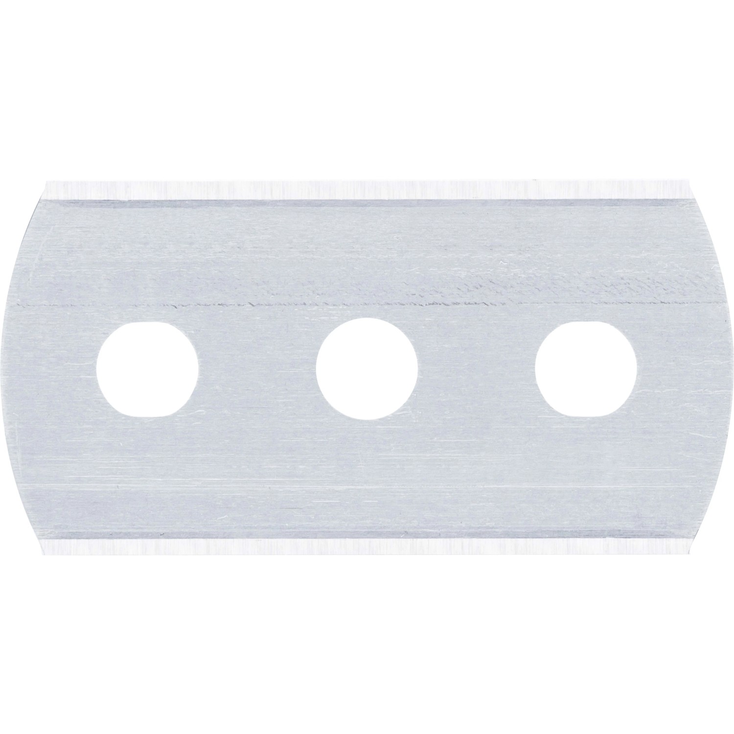 LUX Ersatzklinge 0,4 mm für Teppichmesser, Dreilochklinge mit Rundkopf.