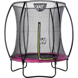 EXIT Silhouette Trampolin, D183cm, rosa, mit Sicherheitsnetz. Gartentrampolin für Kinder.