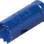 Blaue LUX Bi-Metall Lochsäge, Ø 27 mm, für Bohrmaschinen. Ideal für Holz, Metall und Aluminium.