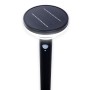 Schwarze LED Solar Stehleuchte Nora mit Erdspieß, Ø 16 cm, 86 cm hoch. Solar-Wegeleuchte für den Garten.