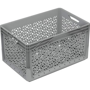 Eurobox-System Box durchbrochen 60 x 40 x 32 cm Grau