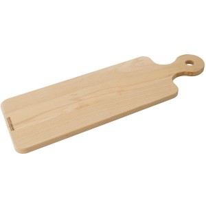 Fackelmann Holzbrett Fair, 15x45 cm, aus Buchenholz mit Griff und Aufhängeöse.