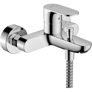 Hansgrohe Rebris S Wannenarmatur Aufputz Chrom mit Brauseanschluss.