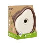 Elho Vogelhaus Organic, 25 cm, braun-weiß, im Karton. Modernes Design für Garten und Balkon.