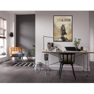 Wandbild Mandalorian Movie Poster, 50x70 cm, im modernen Wohnraum.