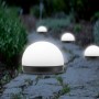 4er-Set LED Solar-Bodenleuchten Sisto, Ø 10 cm, 21 cm hoch, für stimmungsvolle Gartenbeleuchtung.