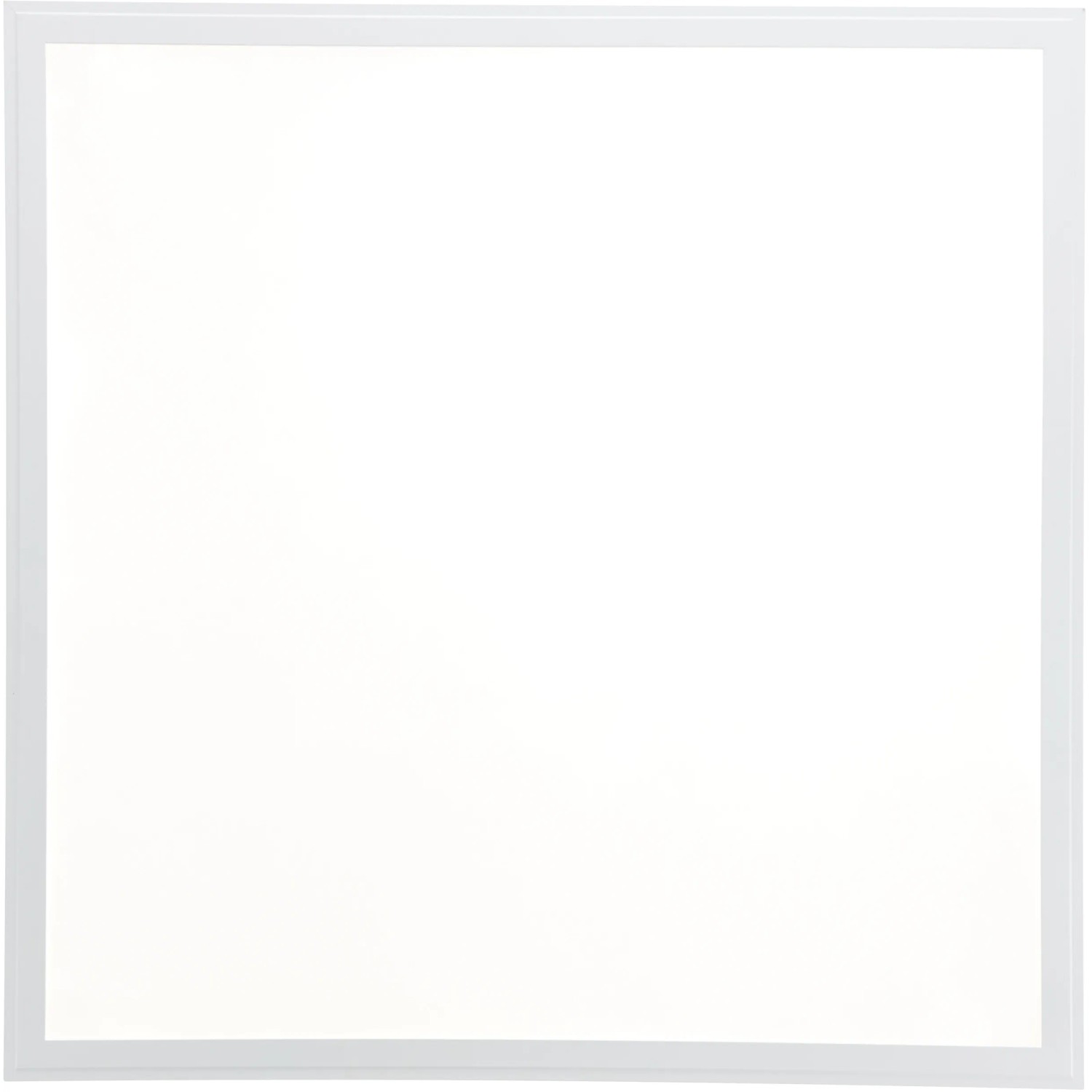 Weißes, quadratisches LED-Deckenaufbau-Paneel Allie, 60x60 cm. Moderne LED-Panel für Innenräume.