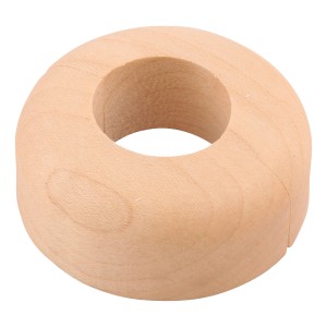 Sanitop-Wingenroth Heizungsrosette aus Echtholz, 22 mm, Ahornfarben.