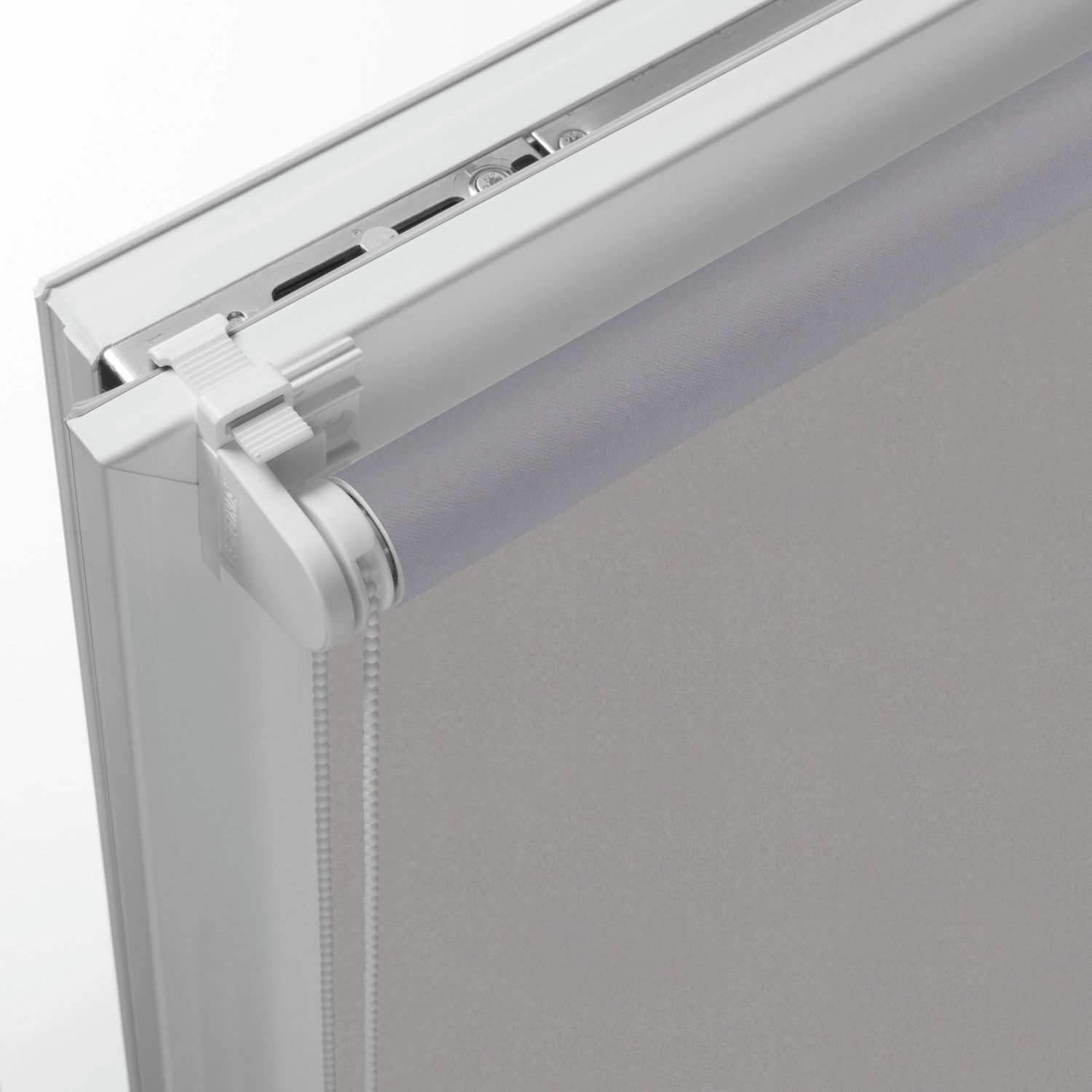 Gardinia EasyFix Thermo Rollo, 90x210 cm, grau, zur einfachen Montage ohne Bohren.