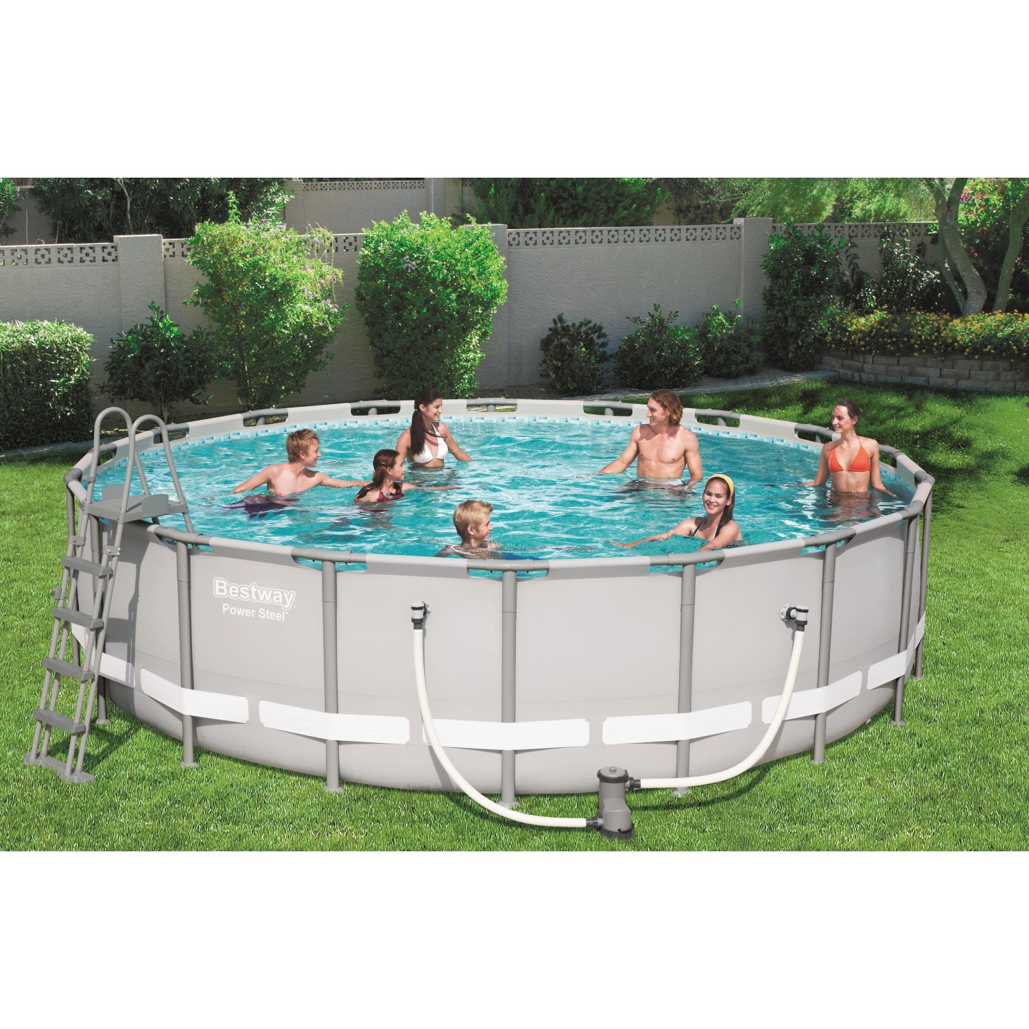 Bestway PoolSet Power Stahlrahmen 549 cm x 132 cm kaufen bei OBI