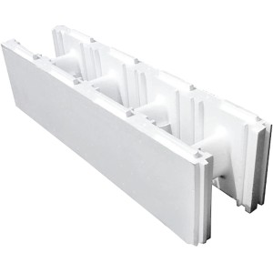 Steinbach Styroporstein P25, 100x25x25 cm, für Poolbau, wärmeisolierend und leicht zu verarbeiten.