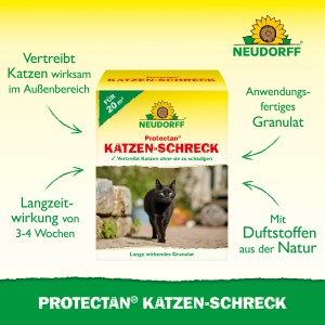 Neudorff Katzen-Schreck 200g: Fernhaltemittel mit natürlichem Duftstoff zum Schutz vor Katzen im Garten.