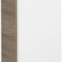 Fackelmann Bad-Hängeschrank Luxor, Steinesche/Weiß, 20 cm breit.