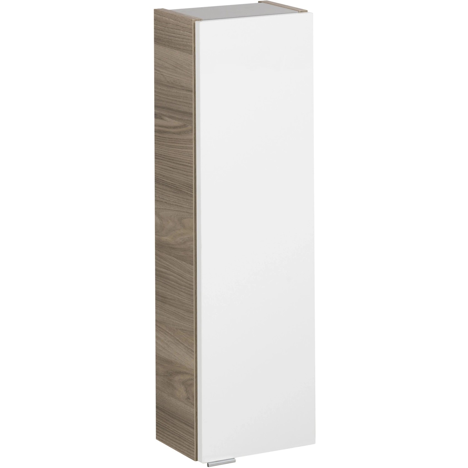 Fackelmann Bad-Hängeschrank Luxor, Steinesche/Weiß, 20 cm breit.