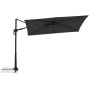 Rechteckiger, anthrazitfarbener Doppler Balkonschirm Active Green Edition, 240x135 cm, mit 6 Streben.