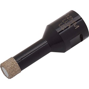 LUX Paraffinbohrer, 12 mm, für Winkelschleifer. Diamant-Lochsäge für Fliesen und Stein.