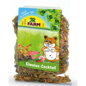 JR Farm Nager-Ergänzungsfutter Eiweiß-Cocktail mit Insekten und Shrimps im 10g-Beutel.