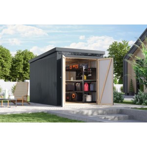 Karibu Metallgerätehaus Neos 2,5 Anthrazit