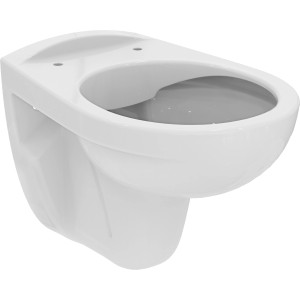Ideal Standard Eurovit WC-Paket, spülrandlos, inkl. WC-Sitz mit Absenkautomatik, Weiß.