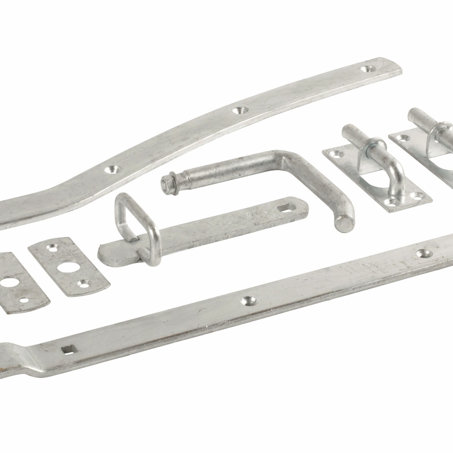 Beschläge-Set für Ligno Gartentor aus Nadelholz, DIN L, zur Montage eines Gartentores.