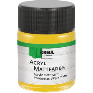 Kreul Acrylfarbe Matt Gold, 50ml, für Bastelarbeiten und Kunstprojekte.