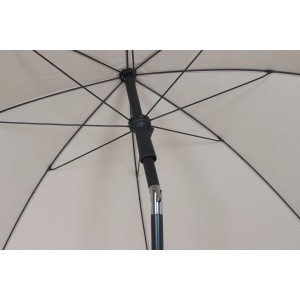Detailaufnahme des Siena Garden Marktschirms City Ø 180 cm in Natur, Fokus auf Mast und Schieber.