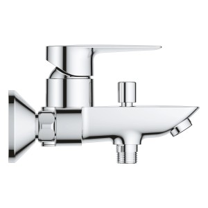 Grohe QuickFix Start Edge Wannenarmatur für Wandmontage, Chrom.